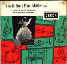 Charlie Kunz piano Medley, Folge 1, 1959, LF 1026, Rare German Long Play